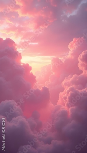 pink clouds in the sky