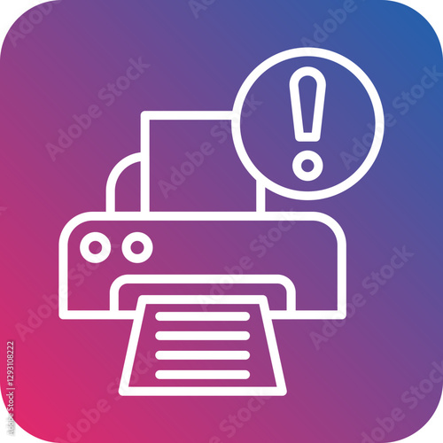 Printer Error icon style
