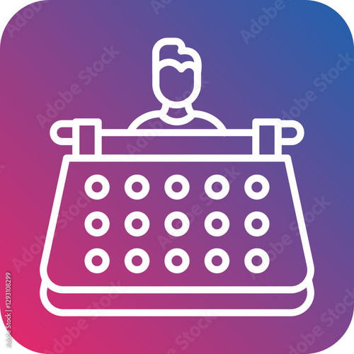 User Typewriter icon style