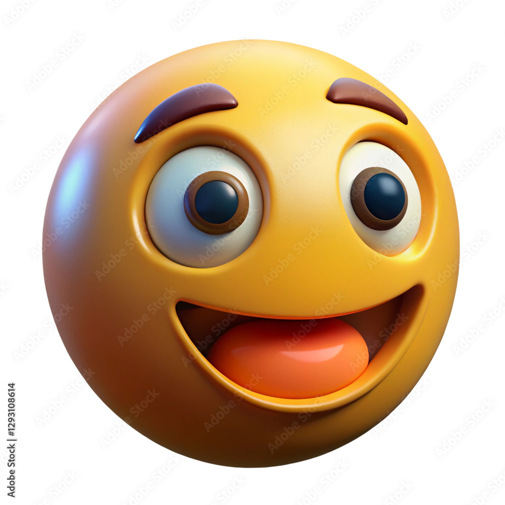 Fototapeta premium 3D Emoji Pack isolated on white background