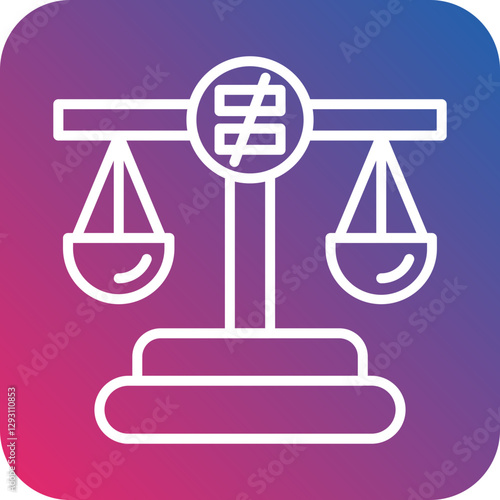 Inequality icon style