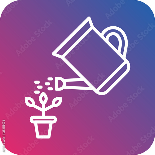 Watering icon style