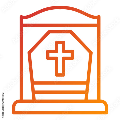 Vector Design Cemetery Icon Style