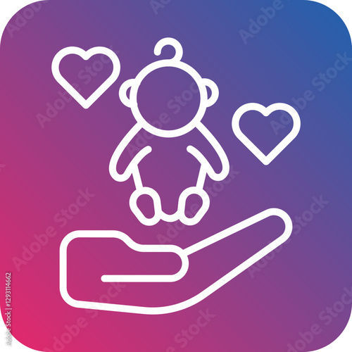 Child Care icon style