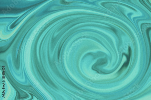 Wallpaper Mural A mesmerizing, swirling pattern of turquoise and aqua hues, creating a smooth, fluid, and hypnotic vortex-like design that evokes the beauty of ocean waves or abstract marble textures. Torontodigital.ca