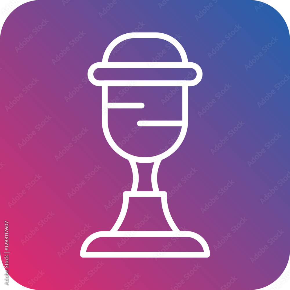 Obraz premium Goblet icon style
