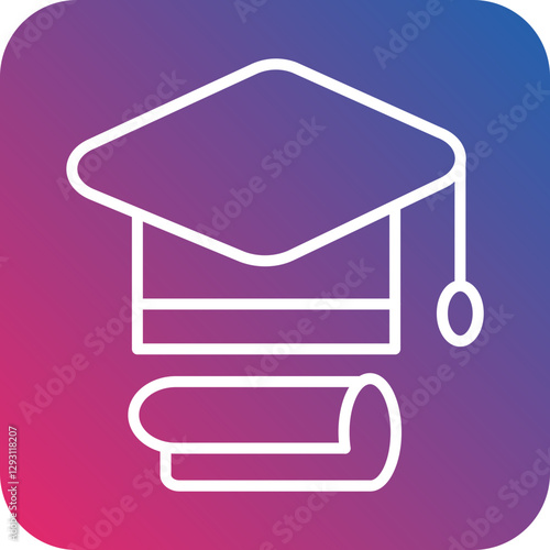 Graduation Cap icon style