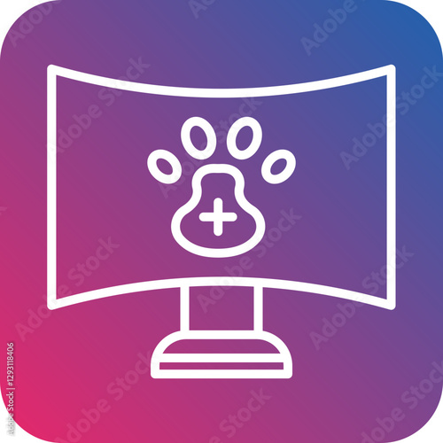 Online Vet icon style