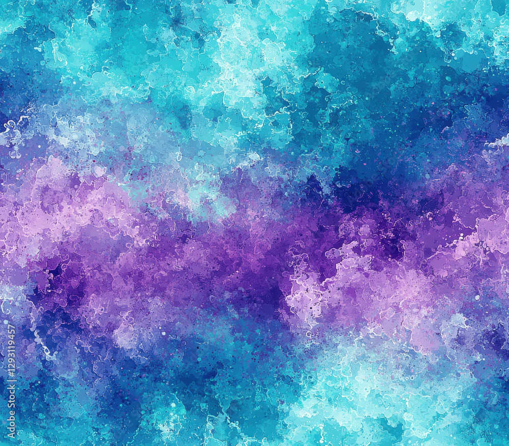 Obraz premium Vibrant abstract background with subtle transitions of purple and blue hues, Seamless Pattern Style.