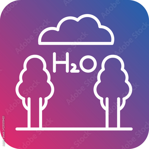 Oxygen Production icon style