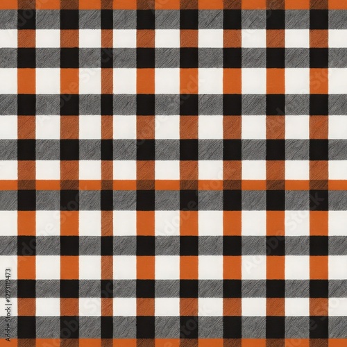 Collection Design of Seamless Pattern gingham check, buffalo check, flannel fabric design timeless