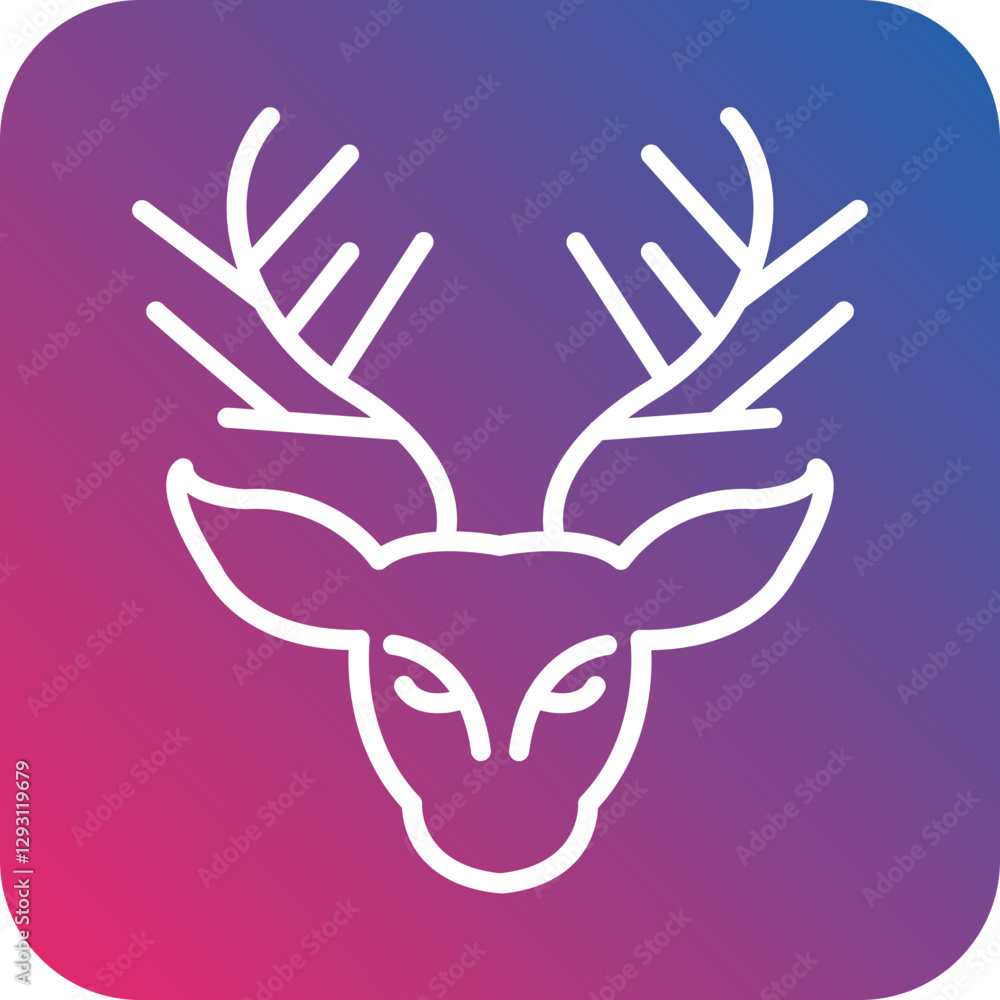 Obraz premium Reindeer icon style