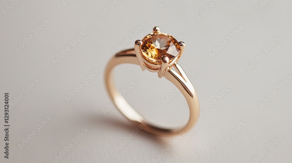 A clean photo of a minimalist gemstone ring styled on a light gray background. background A clean photo of a minimalist gemstone ring styled on a light gray background. background