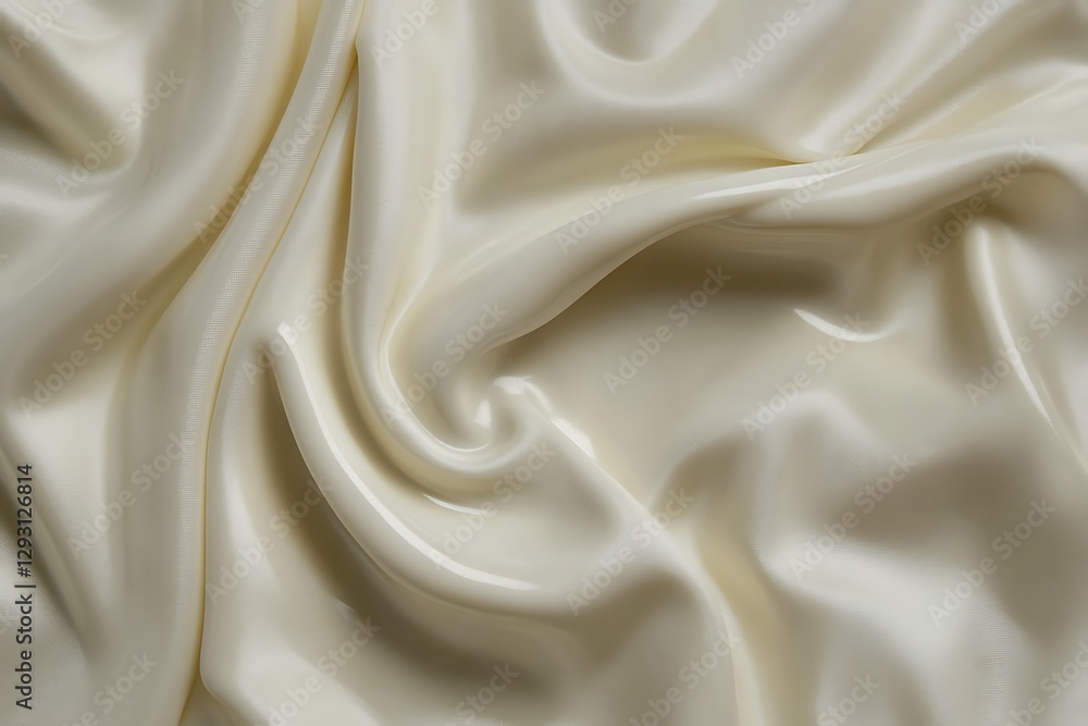 Cream Silk Draped Fabric Texture Cream Silk Draped Fabric Texture