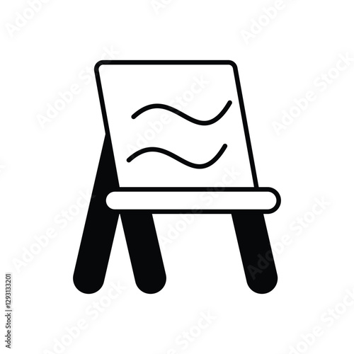 Art Easel Vector icon