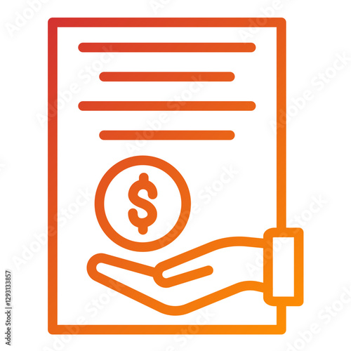 Vector Design Loan Icon Style