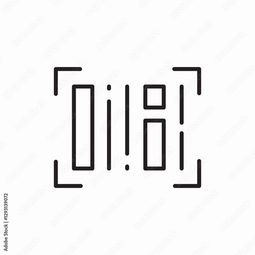 QR code scan icon vector sign QR code scan icon vector sign
