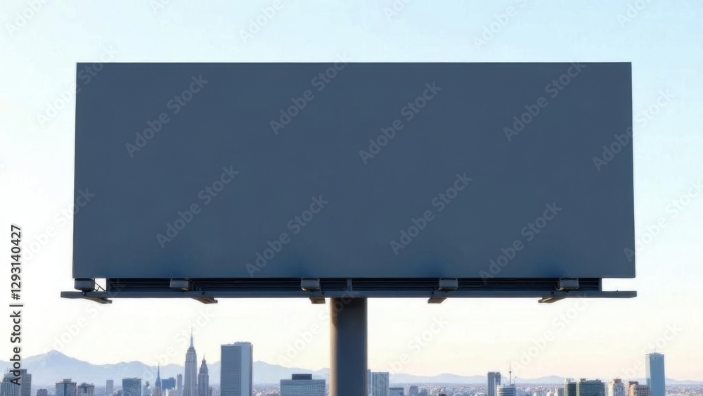 Obraz premium Horizontal Outdoor Billboard Mockup With Generative AI