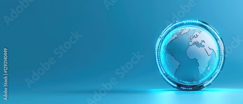 Wallpaper Mural A modern glass globe representing global connectivity and digital innovation. Torontodigital.ca