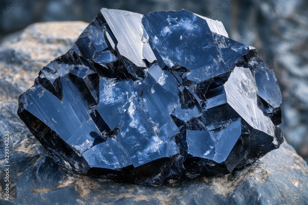 Vibrant obsidian mineral sample showcasing intricate textures and shining surface characteristics Vibrant obsidian mineral sample showcasing intricate textures and shining surface characteristics