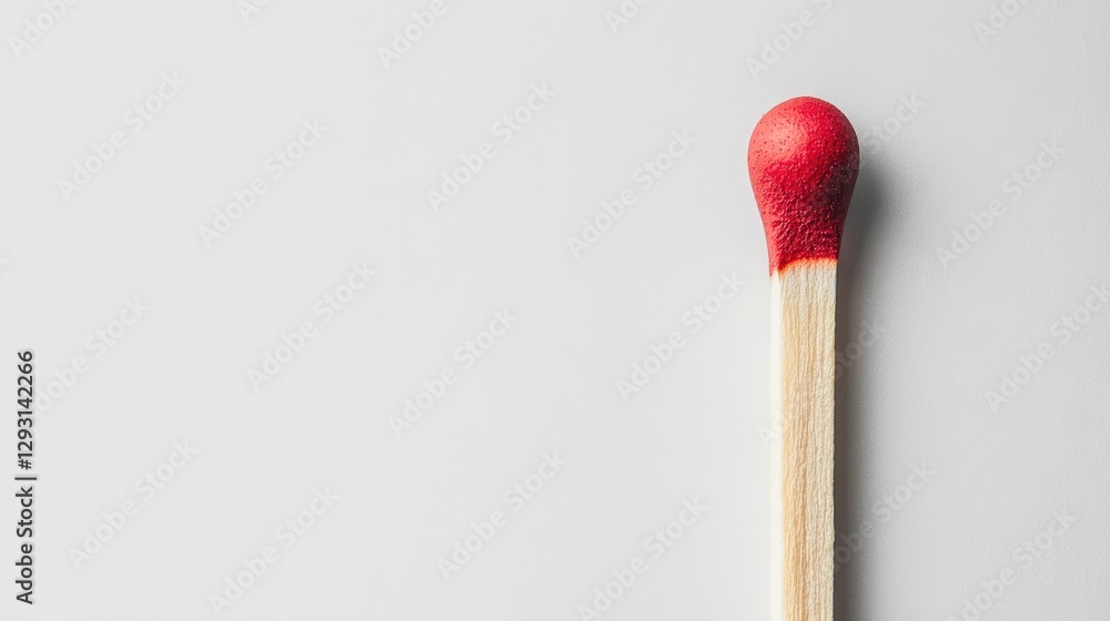 A single matchstick being lit, representing the spark that ignites a fresh beginning or idea.