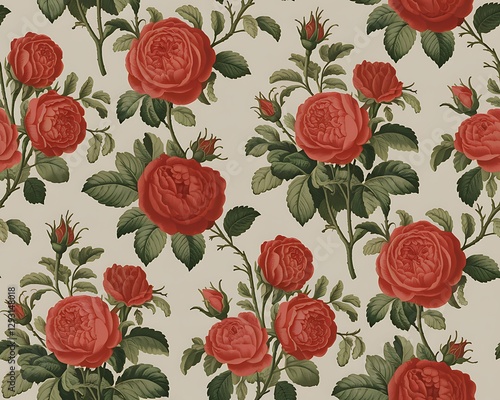Design of red wallpaper texture as a background