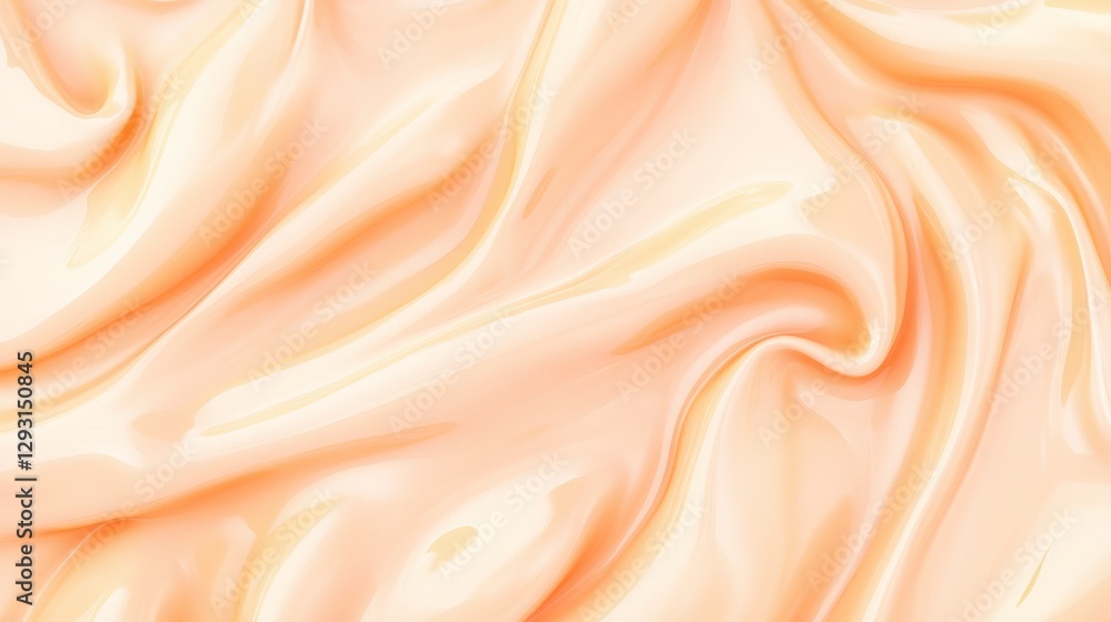 Fototapeta premium Captivating Cream Texture: A Luxurious Skin Care Product