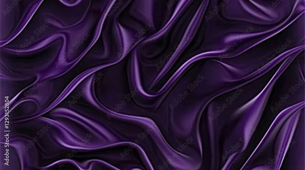 Obraz premium Stunning Purple Silk Fabric Texture Design. A captivating visual representation of flowing drapes, ideal for backgrounds, wallpapers, and more.