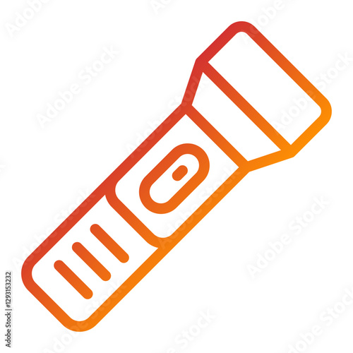 Vector Design Flashlight Icon Style