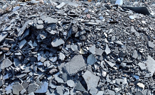 Wallpaper Mural Steel slags and iron lumps from metallurgical industry ready for recycling. Full frame, background and texture. Torontodigital.ca