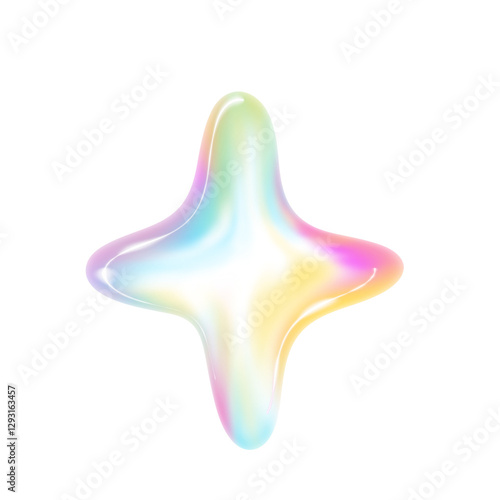 sparkle shape bubble