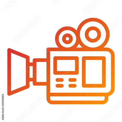 Vector Design Video Camera Icon Style