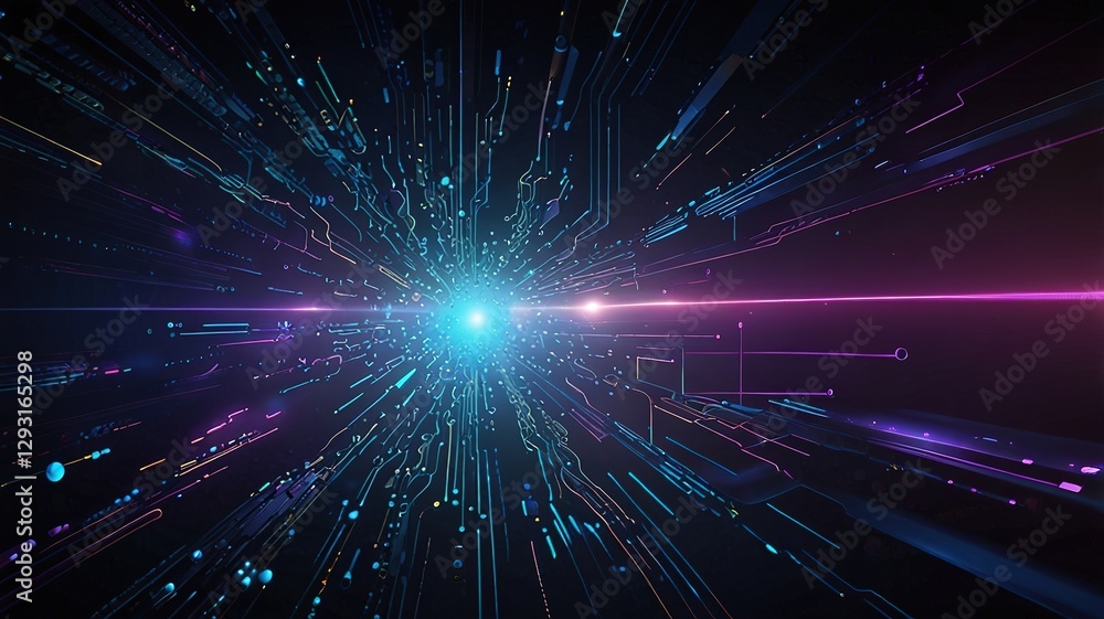 Fototapeta premium Creative inovative technology background