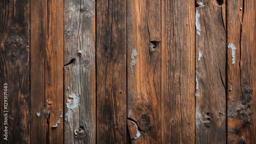 Rustic wooden plank texture background featuring weathered and cracked patterns ideal for vintage and organic design projects. Rustic wooden plank texture background featuring weathered and cracked patterns ideal for vintage and organic design projects.