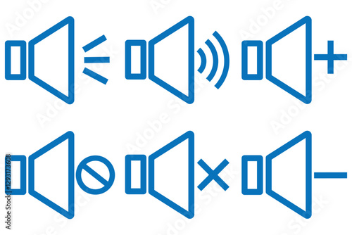 set of sound icon . speaker icon set. ring and silent speaker icon set.  vector illustration.