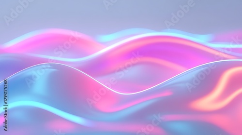 Wallpaper Mural Colorful Fluid Waves with Smooth Surface and Soft Gradient in Abstract Artistic Style for Creative Backgrounds Torontodigital.ca