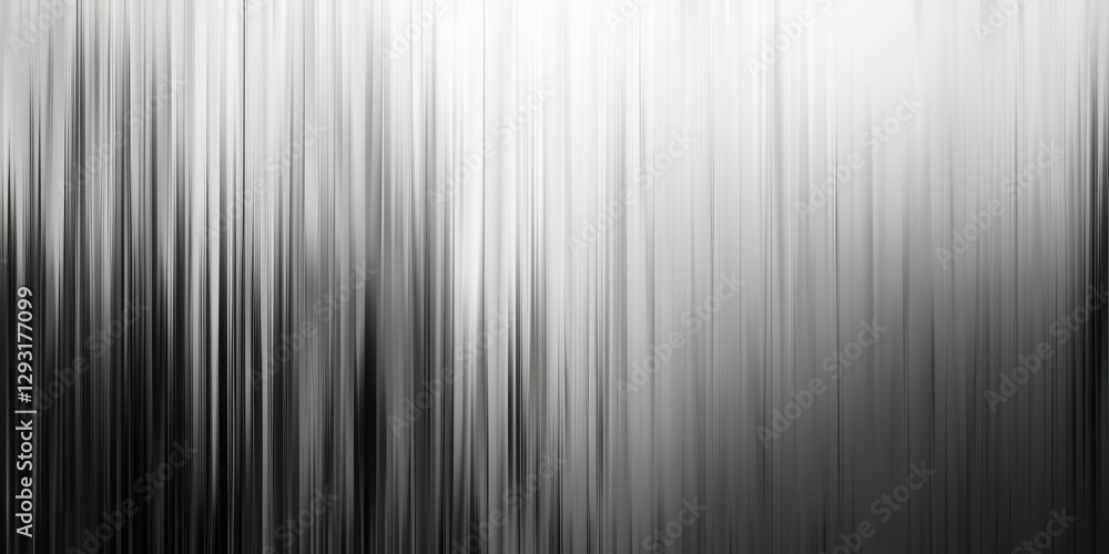 Abstract Vertical Lines - Monochrome Graphic Art
