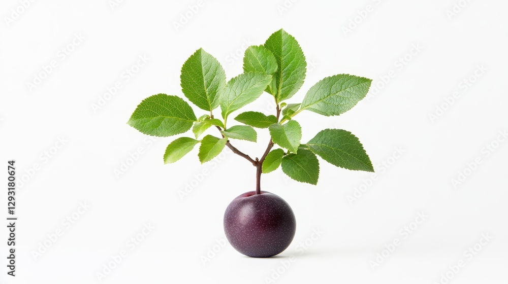 custom made wallpaper toronto digitalCreative Concept of Small Tree Growing from Fruit on White Background