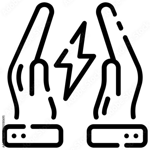 save energy ector outline icon