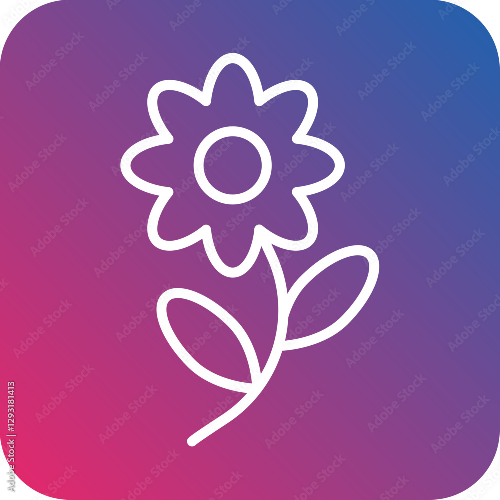 Flower Vector Icon Style Flower Vector Icon Style