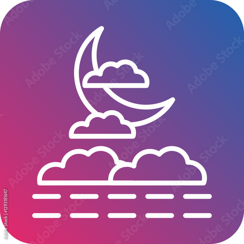 Fog Vector Icon Style