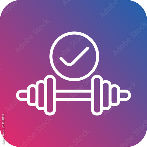 Fitness Addiction Vector Icon Style
