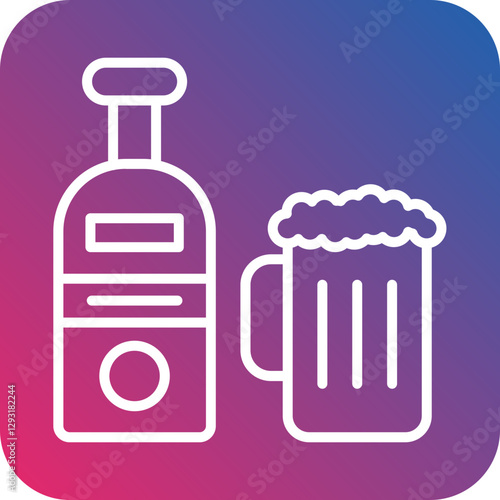 Alcohol Vector Icon Style
