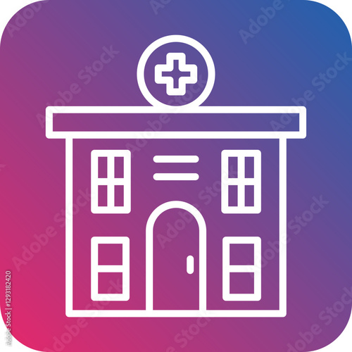 Rehab Clinic Vector Icon Style