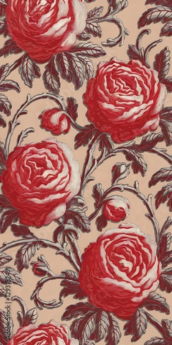 Design of red wallpaper texture as a background