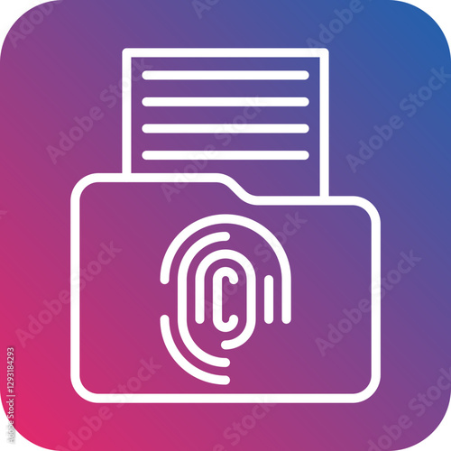 Biometric Data Vector Icon Style
