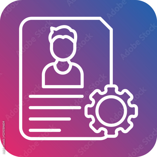 De Identification Vector Icon Style