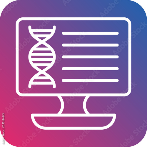 Genetic Data Vector Icon Style