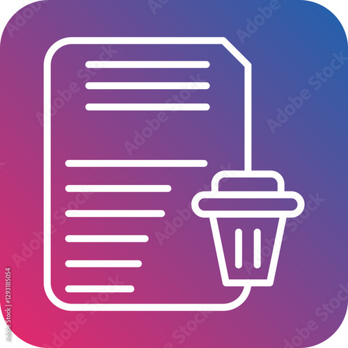 Data Erasure Vector Icon Style