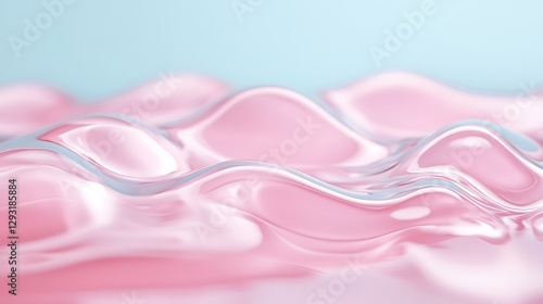 Gentle Rippling Water Surface in Soft Pink and Blue Tones for Tranquil and Serene Aesthetic Designs